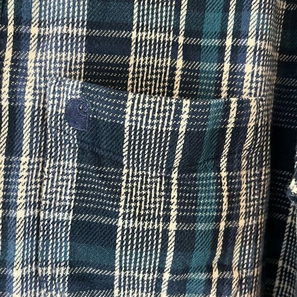 Vintage Carhartt Rugged Outdoor Wear Plaid Corduroy Collar Button Down Shirt Lar - Picture 3 of 7